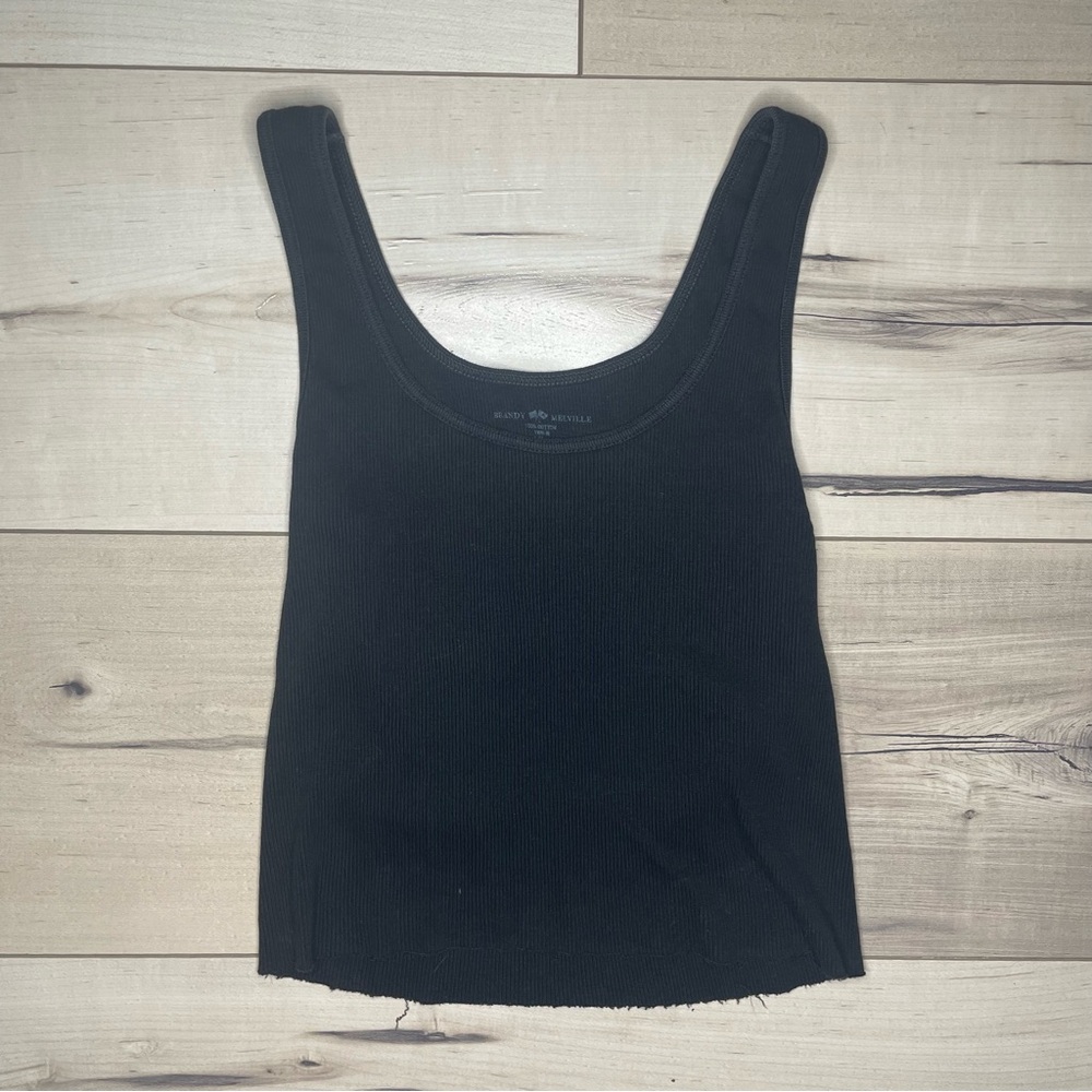 Brandy Melville Black Cropped Tank Top